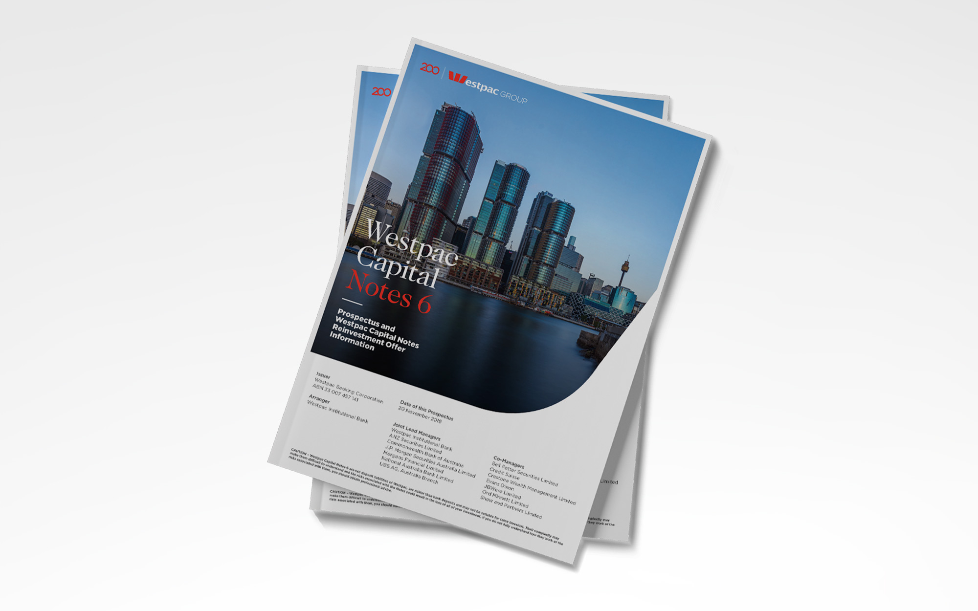 Westpac Group WBC 2018 - Capital Notes - Ideate Co - Editorial Design